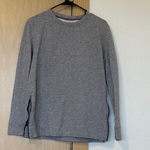 lululemon athletica Gray Crew Neck Sweater